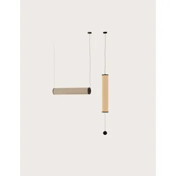 AROMAS DEL CAMPO NOOI fekete-bézs függesztett lámpa (C1276-L) T8 1 izzós IP20