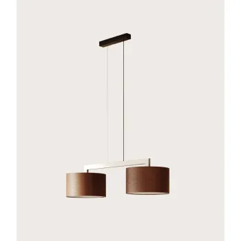 AROMAS DEL CAMPO REMS fekete-barna függesztett lámpa (C1318-2) E27 2 izzós IP20