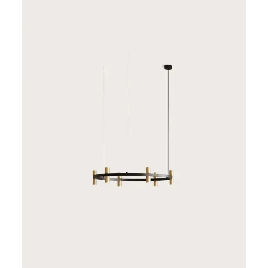 AROMAS DEL CAMPO TURA arany-fekete LED függesztett lámpa (C1313-C) LED 12 izzós IP20