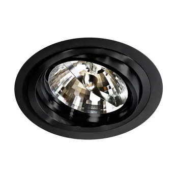 Azzardo Stan fekete beépíthető spotlámpa (AZ-2811) AR111 1 izzós IP20