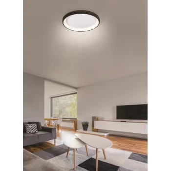 Azzardo Antonio fekete távirányítós LED mennyezeti lámpa (AZ-5069) LED 1 izzós IP20