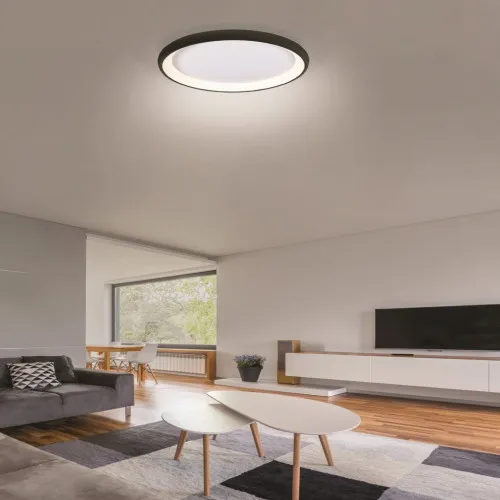 Azzardo Antonio fekete távirányítós LED mennyezeti lámpa (AZ-5069) LED 1 izzós IP20