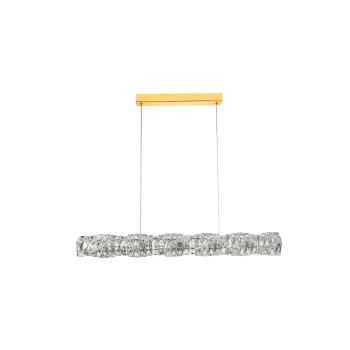Azzardo Florence arany-átlátszó kristály LED függesztett lámpa  (AZ-6187) LED 1 izzós IP20