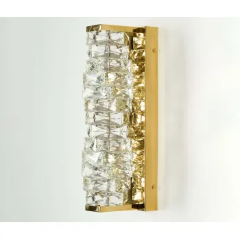 Azzardo Florence arany-átlátszó kristály LED fali lámpa (AZ-6188) LED 1 izzós IP20