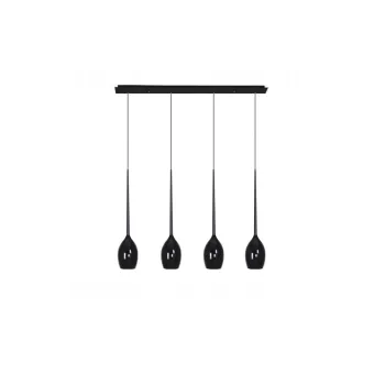 Azzardo Izza fekete függesztett lámpa (AZ-0100) E14 4 izzós IP20