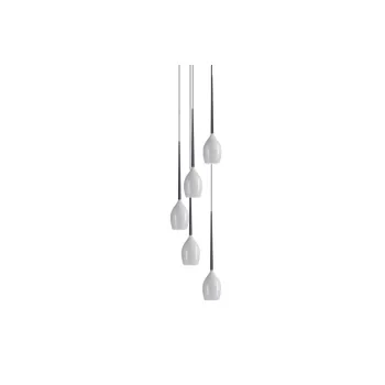 Azzardo Izza fekete-fehér függesztett lámpa (AZ-0311) E14 5 izzós IP20