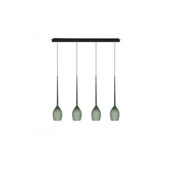 Azzardo Izza zöld-fekete függesztett lámpa (AZ-1228) E14 4 izzós IP20