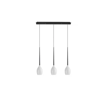 Azzardo Izza fekete-fehér függesztett lámpa (AZ-2320) E14 3 izzós IP20