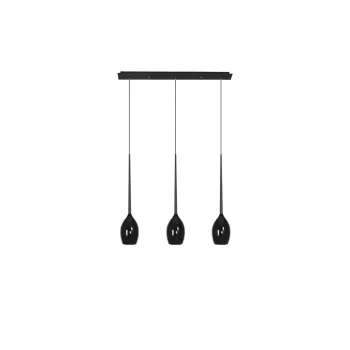 Azzardo Izza fekete függesztett lámpa (AZ-2321) E14 3 izzós IP20