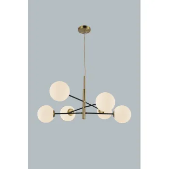 Azzardo Oviedo arany-fehér függesztett lámpa (AZ-4421) G9 6 izzós IP20