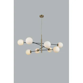 Azzardo Oviedo arany-fehér függesztett lámpa (AZ-4423) G9 8 izzós IP20