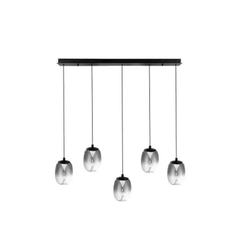 Azzardo Pamela grafit-fekete LED függesztett lámpa  (AZ-6269) LED 5 izzós IP20