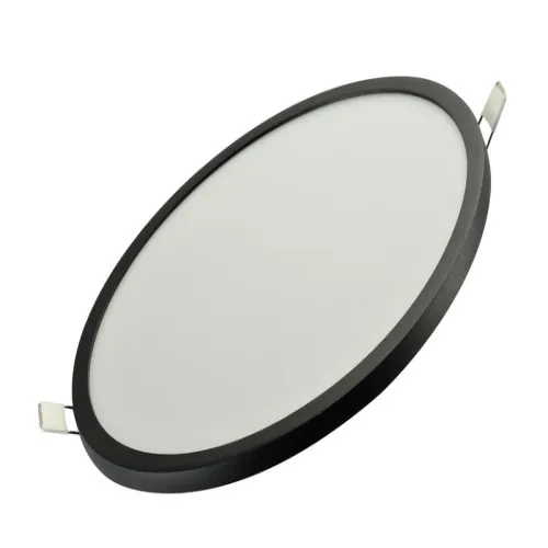 Azzardo Slim Round fekete-fehér LED beépíthető lámpa (AZ-4163) LED 1 izzós IP44
