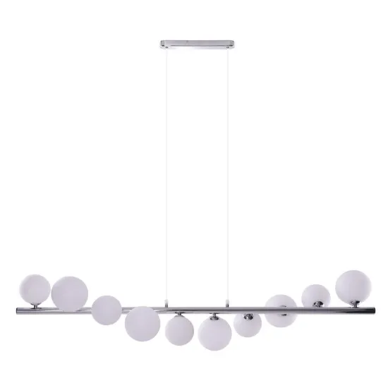 Azzardo Sybilla króm-fehér függesztett lámpa (AZ-2100) G9 10 izzós IP20