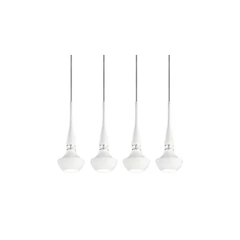 Azzardo Tasos fehér-króm függesztett lámpa  (AZ-0884) E14 4 izzós IP20