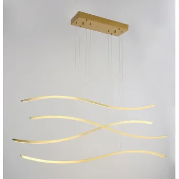 Azzardo Waves arany LED függesztett lámpa  (AZ-4058) LED 1 izzós IP20