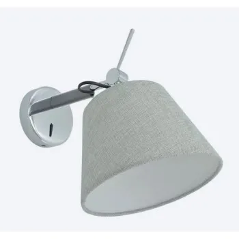 Azzardo Zyta szürke falikar (AZ-2479) E27 1 izzós IP20