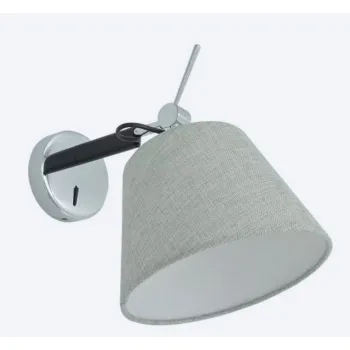 Azzardo Zyta szürke falikar (AZ-2491) E27 1 izzós IP20