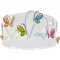 Dalber Butterfly fehér-színes gyerek mennyezeti lámpa (DA-62146) E27 2 izzós IP20
