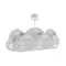 Dalber Cloud fehér-szürke gyerek függesztett lámpa (DA-41410E) E27 3 izzós IP20