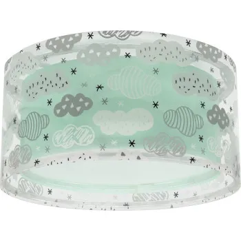 Dalber Cloud fehér-zöld gyerek mennyezeti lámpa (DA-41416H) E27 2 izzós IP20