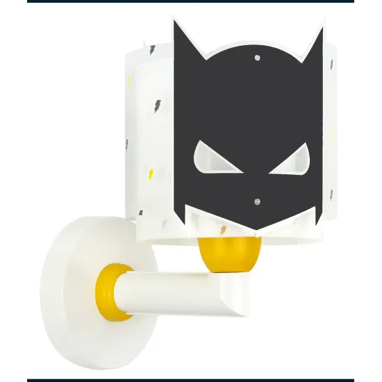 Dalber Dark Hero fekete-fehér gyerek fali lámpa (DA-61809) E27 1 izzós IP20