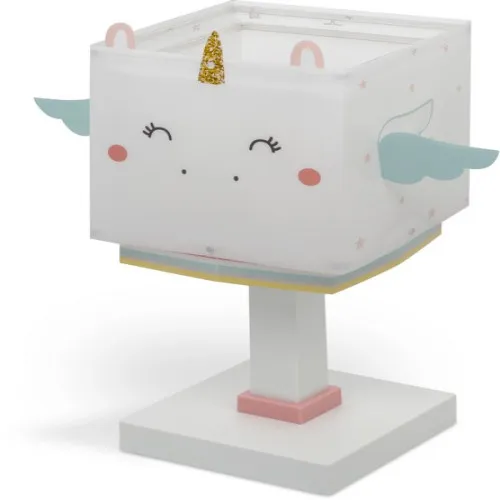 Dalber Little Unicorn fehér-kék gyerek asztali lámpa (DA-64591) E14 1 izzós IP20