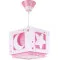 Dalber Moonlight rózsaszín-fehér gyerek függesztett lámpa (DA-63232S) E27 1 izzós IP20
