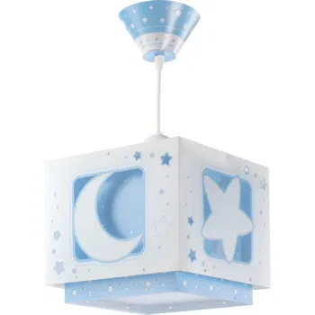 Dalber Moonlight fehér-kék gyerek függesztett lámpa (DA-63232T) E27 1 izzós IP20