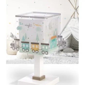 Dalber The Night Train fehér-zöld gyerek asztali lámpa (DA-63531) E14 1 izzós IP20