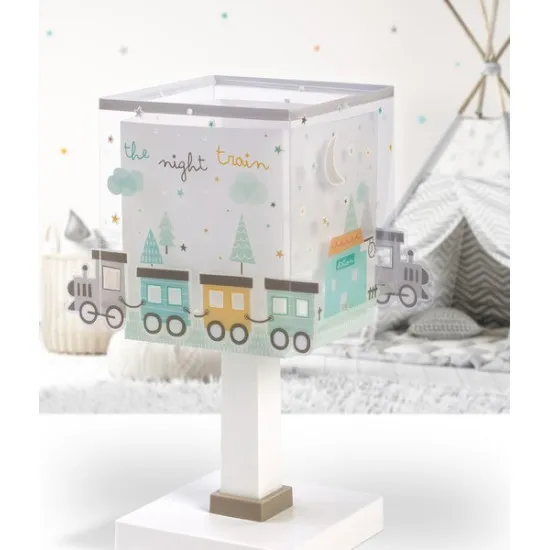 Dalber The Night Train fehér-zöld gyerek asztali lámpa (DA-63531) E14 1 izzós IP20