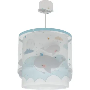 Dalber Whale Dreams fehér-kék gyerek függesztett lámpa (DA-61172T) E27 1 izzós IP20