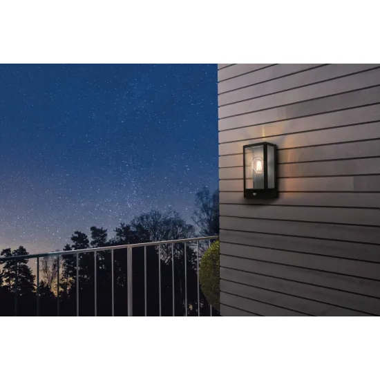 Eglo Alamonte fekete mozgásérzékelős kültéri fali lámpa (EG-99587) E27 1 izzós IP44