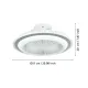 EGLO ALBUFEIRA szürke-fehér LED mennyezeti ventilátoros lámpa (EG-35141) LED 1 izzós IP20