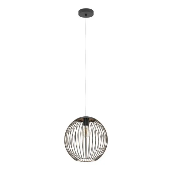 Eglo Almanzora fekete-réz függesztett lámpa (EG-901868) E27 1 izzós IP20