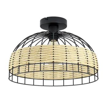 EGLO ANWICK fekete-barna mennyezeti lámpa (EG-43398) E27 1 izzós IP20