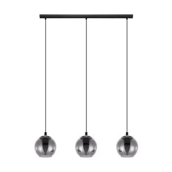 EGLO ARISCANI fekete-szürke függesztett lámpa (EG-98652) E27 3 izzós IP20