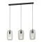 EGLO BAJAZZARA fekete-szürke függesztett lámpa (EG-900503) E27 3 izzós IP20