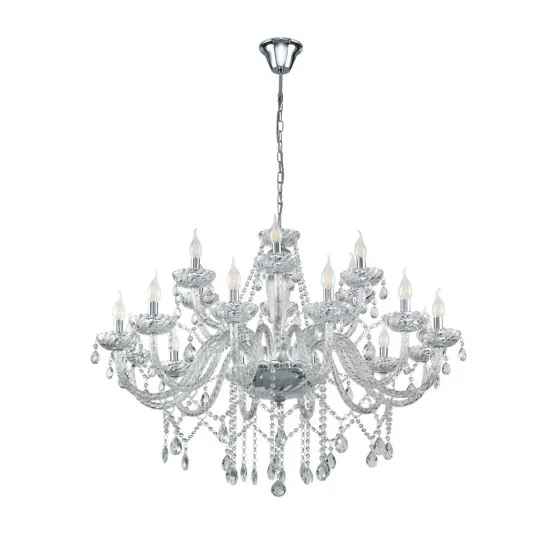 EGLO BASILANO 1 króm üveg csillár (EG-39103) E14 18 izzós IP20