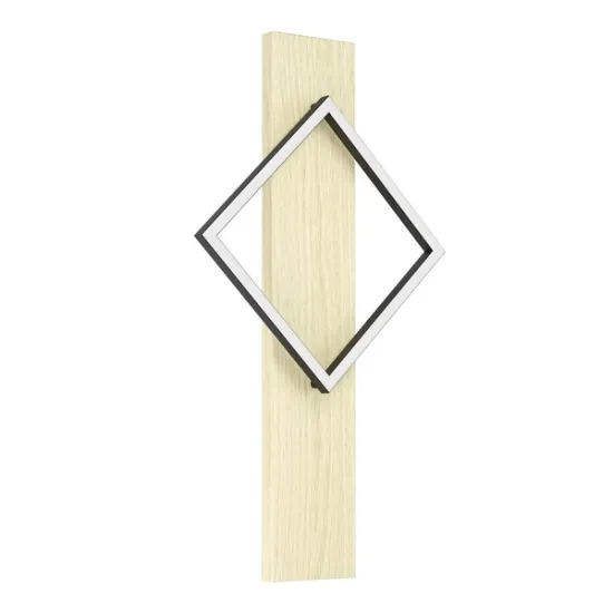 Eglo Boyal fekete-natúr LED fali lámpa (EG-901928) LED 1 izzós IP20