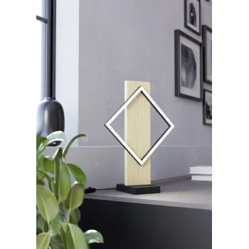 Eglo Boyal fekete-natúr LED asztali lámpa (EG-901932) LED 1 izzós IP20