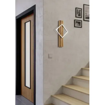 Eglo Boyal rusztikus barna LED fali lámpa (EG-901934) LED 1 izzós IP20