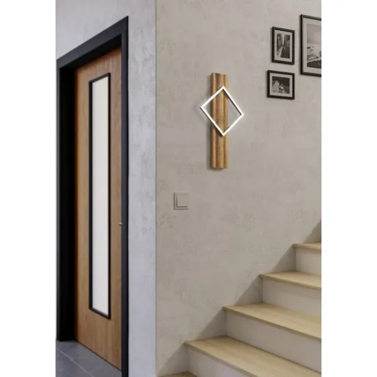 Eglo Boyal rusztikus barna LED fali lámpa (EG-901934) LED 1 izzós IP20