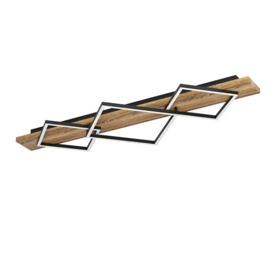 Eglo Boyal rusztikus barna LED mennyezeti lámpa (EG-901936) LED 3 izzós IP20