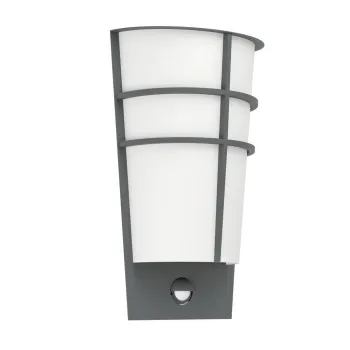 Eglo Breganzo 1 antracit-fehér LED mozgásérzékelős kültéri fali lámpa (EG-96018) LED 2 izzós IP44