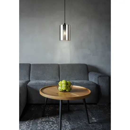 EGLO CADAQUES 1 fekete-szürke függesztett lámpa (EG-98585) E27 1 izzós IP20