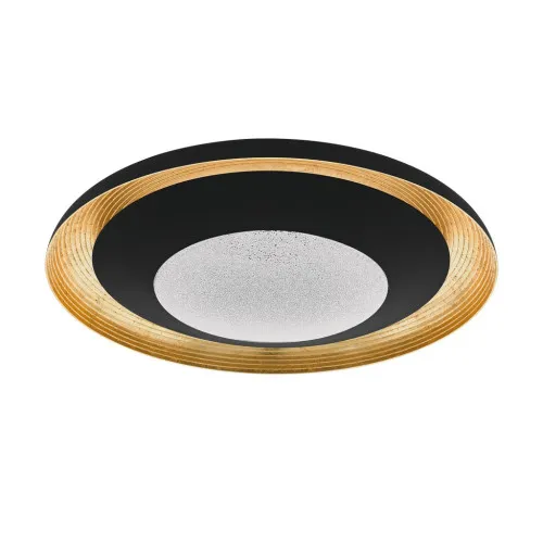 EGLO CANICOSA 2 fekete-arany-átlátszó LED fali lámpa/mennyezeti lámpa (EG-98527) LED 1 izzós IP20