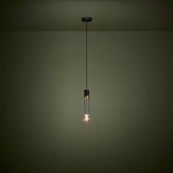 Eglo Cedral fekete-szürke függesztett lámpa (EG-39935) E27 1 izzós IP20