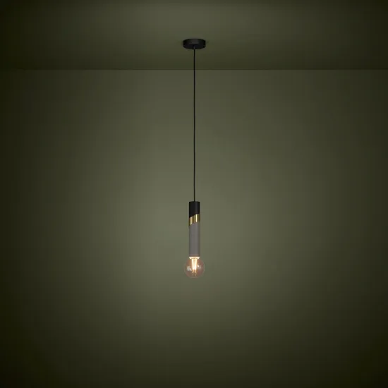 Eglo Cedral fekete-szürke függesztett lámpa (EG-39935) E27 1 izzós IP20