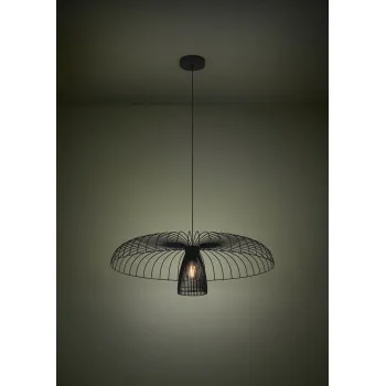 Eglo Champerico fekete függesztett lámpa (EG-390216) E27 1 izzós IP20